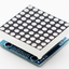 LED Matrix Driver MAX7219 IC Driver Module + LED 3mm Dot Matrix 8x8 ขนาด 30mm x 30mm สีแดง 1088AS