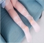 ถุงน่องเด็ก สีชมพูโอรสแบบโปร่ง ลายจุดน่ารักๆ ช่วงปลายเท้าแต่งเป็นลายรองเท้าบัลเล่ต์