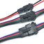 สายไฟพร้อมขั้วต่อ ผู้ เมีย 1 คู่ ยาวข้างละ 20cm 24AWG 5PIN SM2.54 black plug air to plug connector terminal line pin connection line butt male and female head harness 5 PIN