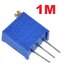 Trimpot 1M ปรับหมุนได้ 25 รอบ 3296W 25 Turn 0.5w potentiometer adjustable resistance