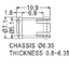 LED 3MM transparent lampshade extended light guide column light guide cover led lampshade F5 LC3-1