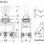 สวิทช์โยก 3 ทาง 6 ขา 16A 250V E-TEN 1322 DPDT 6Pin 6 Feet 3 Gear Toggle Switch ON-OFF-ON