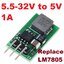 DC 5.5-32V to 5V 1A Replace-220 LM7805 Positive 5V Voltage Regulators 5V 1A Step Down Buck Module