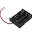 รางถ่านขนาด 18650 แบบ 3 ก้อน 11.1V พร้อมสายไฟ 3 Slots Battery Box Rechargeable Battery Holder