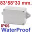 กล่องพลาสติกกันน้ำ F19 ขนาด 83*58*33 mm. มีหูยึดน๊อต เนื้อหนาแข็งแรงทนทาน ABS new material high end F-type waterproof IP65 plastic electrical junction box with fixed ears indoor / outdoor chassis กล่องกันน้ำ
