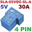 Relay 5V 30A SLA-05VDC-SL-A-(4 PIN) coil 5V Power Relay รีเลย์ 4 ขา