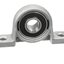 แบริ่ง KP001 รูใน 12mm Spherical Roller Shaft Support Zinc Alloy Mounted Pillow Block Bearing Housing zinc alloy holder seat spherical seat Self-Aligning Vertical inner diameter 12 mm