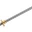 แกนสกรูขนาด 8mm. ยาว 100mm. ระยะเกลียว 2 mm. Lead Screw Dia 8mm Length 100mm pitch 2mm. with Nut T8 Lead Screw for RepRap 3D Printers Parts Trapezoidal Screw Copper Nuts