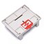 กล่อง PLC ขนาด 115*90*40 mm. สีขาว plastic box enclosure electronics plastic housing din rail enclosure electrical cabinet PLC plastic junction box enclosure White color