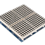 LED Matrix Driver MAX7219 IC Driver Module + LED 3mm Dot Matrix 4 ชุด 16x16 dot สีแดง
