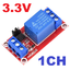 Relay 3.3V 1 Channel Relay Module with Optocoupler Support High and Low Level Trigger Relay 3V