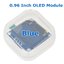OLED รุ่นใหม่ 0.96 Inch 128 x 64 OLED Display Module Serial I2C Interface สีน้ำเงิน (colors blue) SSD1315 12864 New version