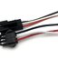 สายไฟพร้อมขั้วต่อ ผู้ เมีย 1 คู่ ยาวข้างละ 20cm 24AWG 3-PIN SM2.54 black plug air to plug connector terminal line pin connection line butt male and female head harness