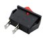 สวิตช์กระดก 250V 16A สีแดง 2ทาง 2ขา size 13.5*30.5mm KCD3 rocker switch