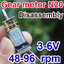 มอเตอร์เกียร์ N20 speed 3-6V (48-96 rpm) reduction gear motor Disassembly สินค้ามือสอง