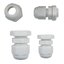 เคเบิ้ลแกลน PG9 สีขาว กันน้ำ ใช้กับสายไฟขนาด 4 - 8 mm. Cable Gland Waterproof Nylon Plastic Cable Gland Connector