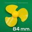 ใบพัด พลาสติก 84mm. ใบหนา 0.9mm สำหรับทำพัดลม ใบพัดเรือ กังหันไฟฟ้า