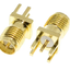SMA-KE straight socket SMA welding PCB board patch male seat external screw inner hole antenna seat