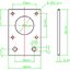 แผ่นยึด สเตปปิ้งมอเตอร์ 42 stepper motor fixing piece mounting bracket for 2020 2040 aluminum profile อลูมิเนียม