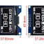 OLED จอขนาด 1.54 นิ้ว 128x64 OLED Display Module Serial I2C Interface สีขาว (colors white) IIC SSD1309 1.54นิ้ว 1.54" 1.54inch