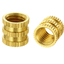 น็อตฝัง M4*5*5.5 mm. Brass Hot Melt Insert Nuts หัวน็อตแบบฝัง M4x5x5.5mm. ทองเหลือง molded Copper nut copper inlaid embedded