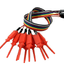 DuPont line to test hook logic red color analyzer test hook 10 sets Jumper Wire ปลายสายแบบเมีย