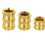 น็อตฝัง M4*5*5.5 mm. Brass Hot Melt Insert Nuts หัวน็อตแบบฝัง M4x5x5.5mm. ทองเหลือง molded Copper nut copper inlaid embedded