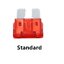 ฟิวส์รถยนต์ Medium Auto Fuse Car High Quality Standard Car Fuse Blade 10A