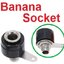 ปลั๊กกล้วย ตัวเมีย 4mm สีดำ Banana socket banana plug banana head 4MM บานานาปลั๊ก ตัวเมีย Banana Jack panel Terminal audio accessories