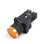 XB2-EW3561 with Lamp Yellow color 220V push button switch 22mm. ZB2-BE102C normal closed Contact (NC.) Plastic type