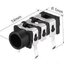 PJ-313 Stereo Audio Socket 3.5mm Phone Jack Connector Audio Jack 3-Pin PCB Mount