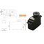 เซอร์โว 180 องศา แรงบิดสูงสุด 4.1 kg Futaba High Gear Servo Torque S3003