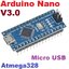 Arduino Nano 3.0 CH340 Micro USB 16Mhz NANO V3.0 Atmega328 บัดกรีขาแล้ว