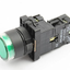 XB2-EW3361 with Lamp Green color 220V push button switch 22mm. ZB2-BE101C Normally open Contact (NO.) Plastic type