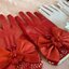 ถุงมือเด็กออกงานสีขาวตาข่ายยืด 4-15 ขวบ แบบฟรีไซส์ แต่งโบว์สวย