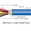 สายมัลติคอร์ 24AWG 2Core Mylar Foil Shield แบ่งขายเป็นเมตร UL2464 Multicore Cable 2Ways AL-Mylar Shield Thai Wonderful wire cable