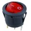 สวิตช์ 2ทาง 3ขา ขนาด 20 mm มีไฟสีแดง. Full circle Round Black Rocker Switch 3 Pin 6A 250V / 10A 125V SPST ON-OFF Snap-in with RED light 20mm Diameter KCD1 สวิทช์