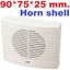 กล่องพลาสติก 90*75*25 mm. สีขาว กล่องใส่ลำโพง (ไม่รวมน็อตสกรู) Horn shell small box instrument plastic shell 90x75x25 mm. (without screws)