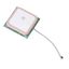 เสาอากาศเซรามิค 25x25x8mm 28dBi High Gain Active Ceramic GPS Antenna - 5CM Cable Length