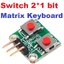 สวิตกด 2 ปุ่ม Micro Switch 2*1 Matrix Keyboard 8-bit Button Independent Button MCU External Expansion Keyboard Module For Arduino