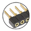 ก้างปลา 1x40 pin 2.54mm Pitch Gold Plated Female 40P 1*40 Round Pin Header Strip Hole Single Row Straight Socket Connector