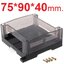 กล่อง PLC ขนาด 75X90X40 mm. Enclousure Case DIY PCB Shell Plastic Transparent Industrial Control Box PLC Controller Box กล่องอเนกประสงค์ ฝาใส