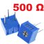 VR 500 Ohm 0.5W ตัวต้านทานปรับค่าได้ ทริมพ็อท หมุนได้ 1 รอบ 3362P Trimpot Potentiometer Trimmer Potentiometer Cermet 1 Turn Top Adjustment 500E