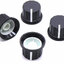 ลูกบิด 24X15.5 mm. D-Axis D shaft handle 6 mm. two-color knob cap for rotary encoder potentiometer volume control ลูกบิดโวลุ่ม วอลลุ่ม