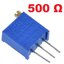 Trimpot 500 โอห์ม ปรับหมุนได้ 25 รอบ 3296W 500Ω 25 Turn 0.5w potentiometer adjustable resistance 500R
