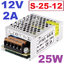 12V 2A 25W Model S-25-12 Aluminum Case Switching Power Supply AC110V 220V to DC12V แหล่งจ่ายไฟ สวิทชิ่งเพาเวอร์ซัพพลาย
