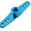 25T standard servo swing Double Sided arm สีน้ำเงิน Half arm Blue color digital servo metal rudder arm steering wheel