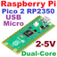 Raspberry Pi Pico2 RP2035 Microcontroller Board USB Micro Dual-Core 520KB Dual Arm Cortex-M33