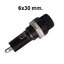 กระบอกฟิวส์ 6X30mm. 10A 250V (15A 125V) insurance tube socket Panel Mount Fuse Holder