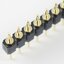 ก้างปลา 1x40 pin 2.54mm Pitch Gold Plated Male 40P 1*40 Round Pin Header Strip Hole Single Row Straight Socket Connector